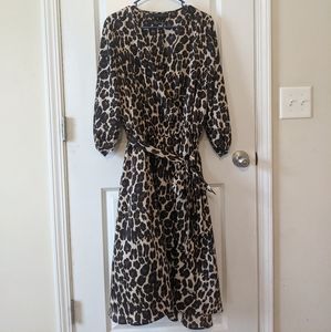Silky Animal print Dress